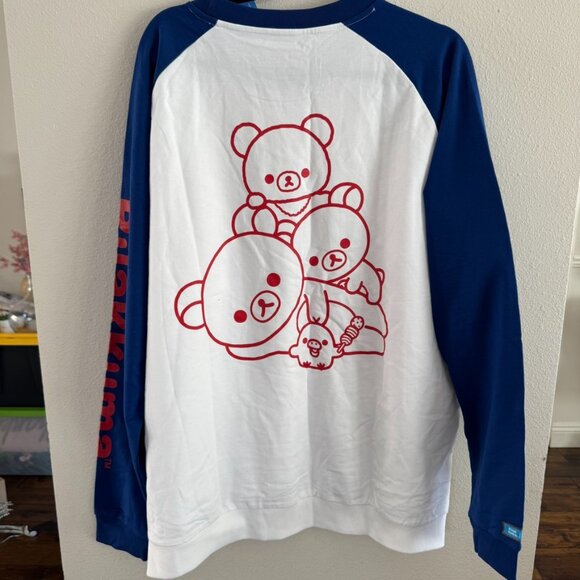 Rilakkuma 20th Anniversary USA Edition Long Sleeve Raglan Tee Size Large - Picture 6 of 6